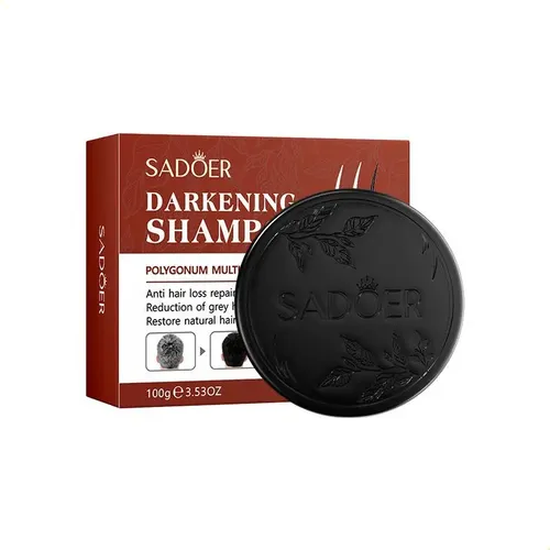 Sadoer Darkening Shampoo Polygonum Multiflorum Anti Loss Grey Hair Soap