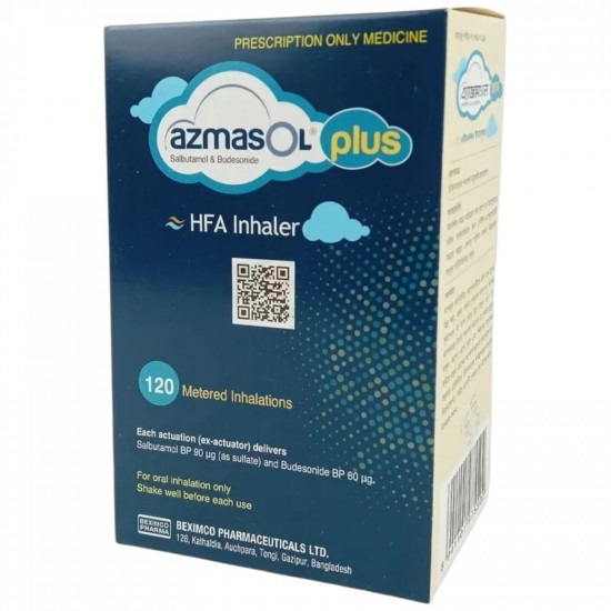 Azmasol Plus HFA Inhaler | (90mcg+80mcg/puff)