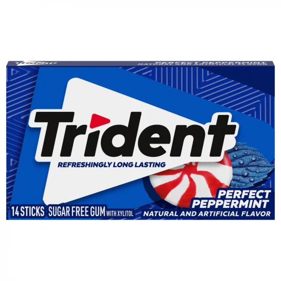 Trident Perfect Peppermint Sugar Free Gum | 14 Sticks