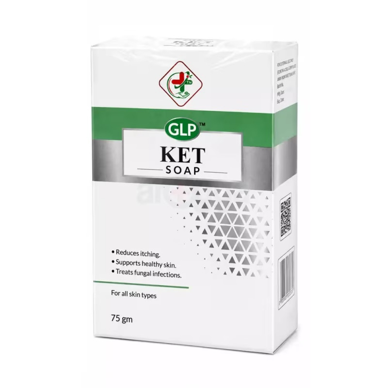 GL-Ket Ketoconazole, Zinc Pyrithione & Glycerin Soap 75gm
