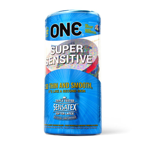 ONE Super Sensitive Thin and Smooth Pleasure Condoms 12’s