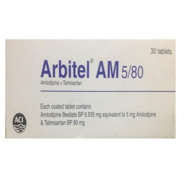 Arbitel AM 5/80mg Tablet 1 Strip