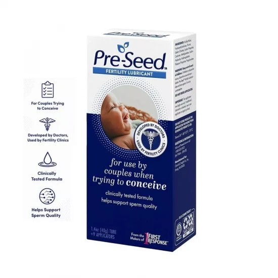 Pre-Seed Fertility Lubricant for Use by Couples Trying to Conceive