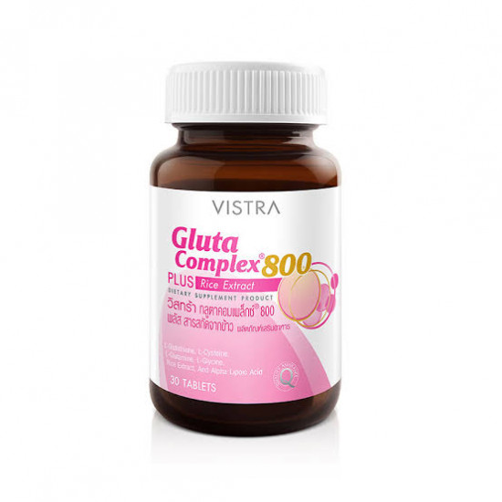 Vistra Gluta Complex 800 Plus Rice Extract 30 Tablets