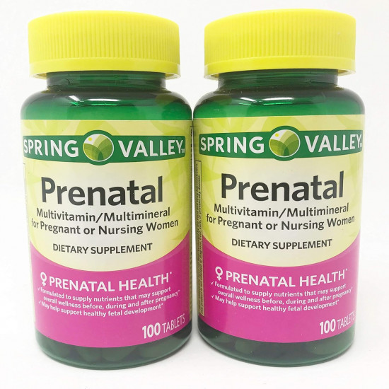 Prenatal Multivitamin/Multimineral for Pregnant and Nursing Women Supplement | 100 Count