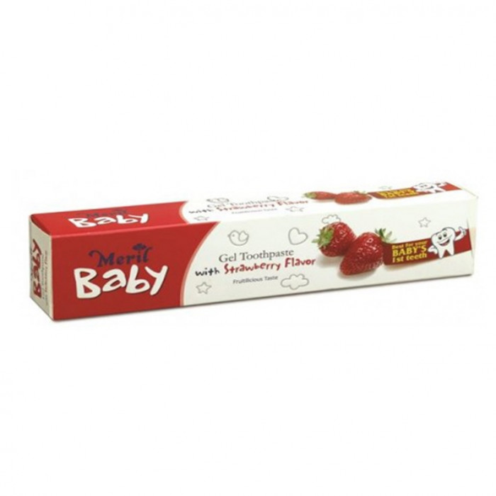 Meril Baby Gel Strawberry Toothpaste, 45gm