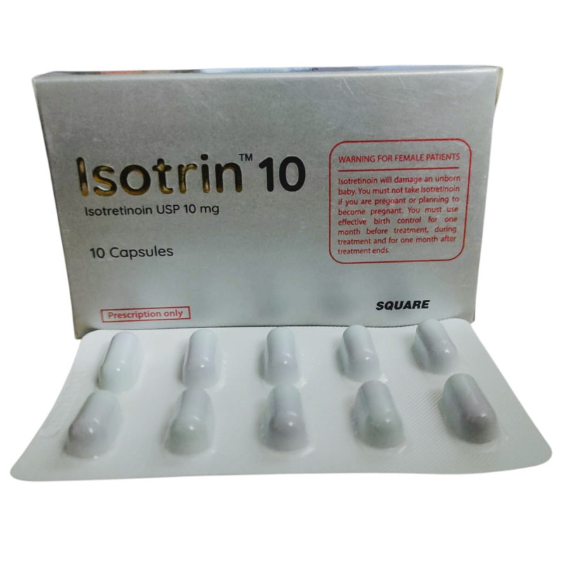 Isotrin 10mg Capsule 1 Strip