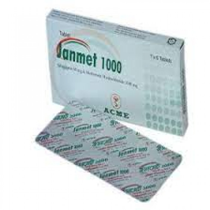 Janmet 1000mg Tablet