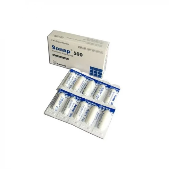 Sonap 500mg Suppository 5Pcs