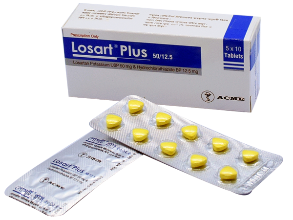 Losart Plus 50mg+12.5mg Tablet