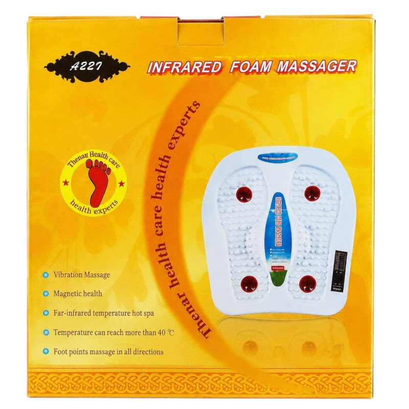 Smart Foot Massager Blood Circulation Pain Relief Pedicure Electric Machine | A227 INFRARED FOAM MASSAGER