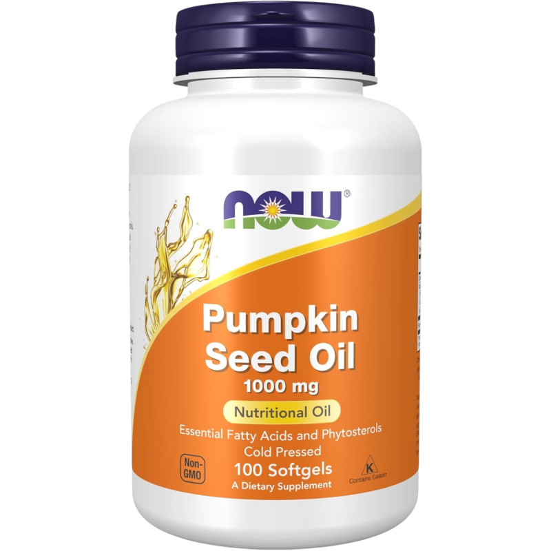 Now Pumpkin Seed Oil 1000 mg 100 softgels | USA