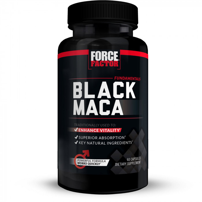 Force Factor Black Maca Root 1000mg, 60 Capsules, USA