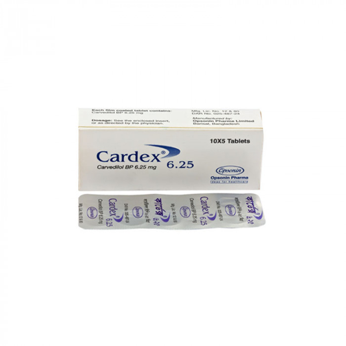Cardex 6.25mg 14pcs