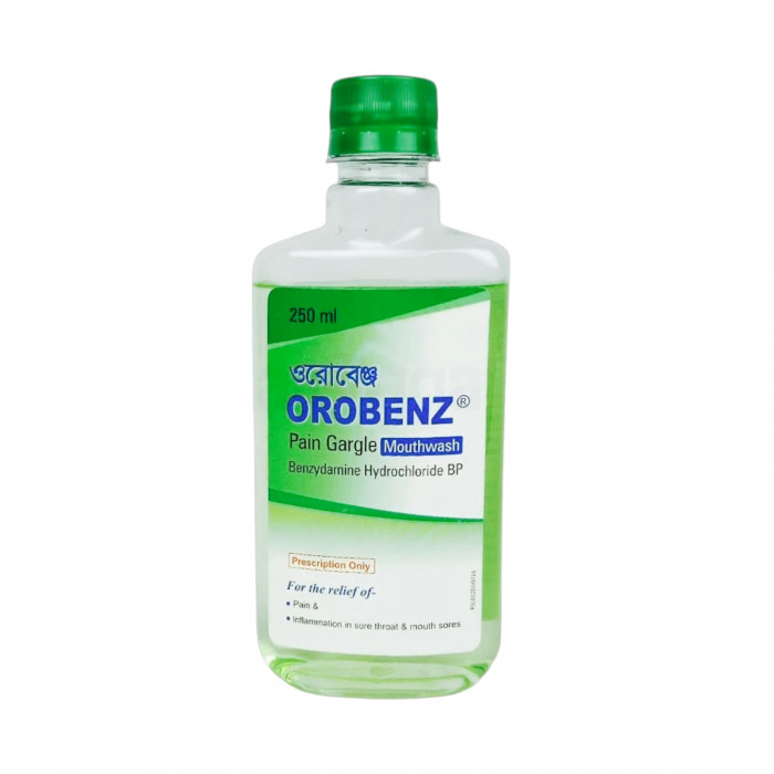 Orobenz Pain Gargle Mouthwash