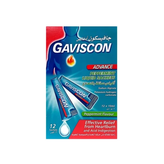 Gaviscon Advance Peppermint Liquid Sachets | 12pcs
