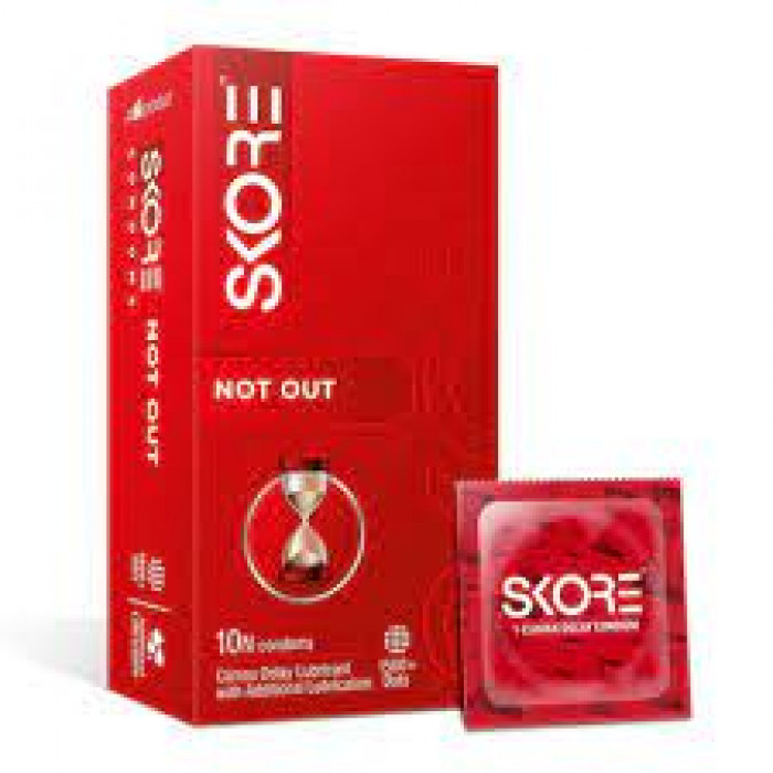 Skore Notout Climax Delay with 1500+ Raised Dots Condom 10pcs