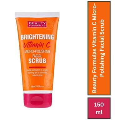 Beauty Formulas Brightening Vitamin C Micro Polishing Facial Scrub 150ml