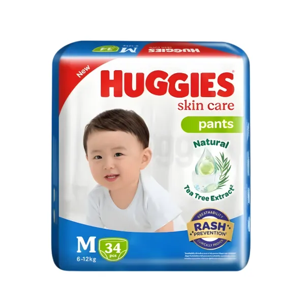 Huggies Skin Care Pant M, 6-12kg, 34pcs