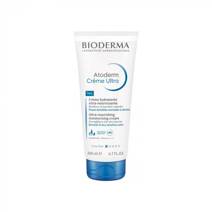 Bioderma Atoderm Creme Ultra | Normal To Dry Sensitive Skin | 200ml Tube