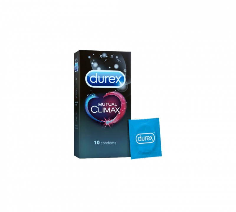 Durex Mutual Climax Ribbed & Dots Condom 10's