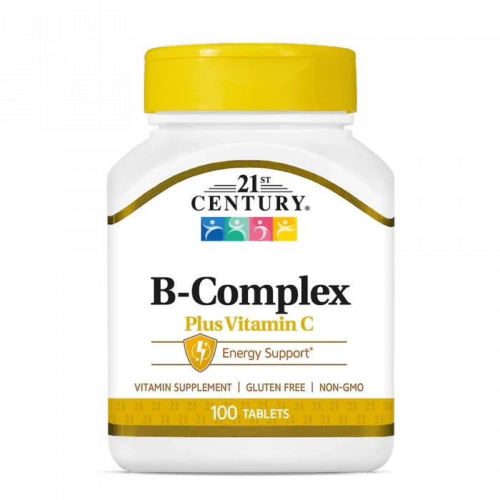 21st Century, B Complex Plus Vitamin C, Support Immune System, convert Food into Energy, Nervous System Function, 100 Tablets, USA