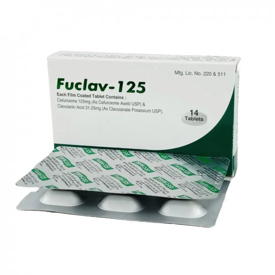 Fuclav 125mg+31.25mg | 1 Strip