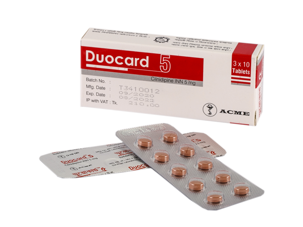 Duocard 5 Tablet 1 Strip