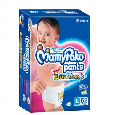 MamyPoko Pants  L (9-14kg.) 52pcs. Thailand