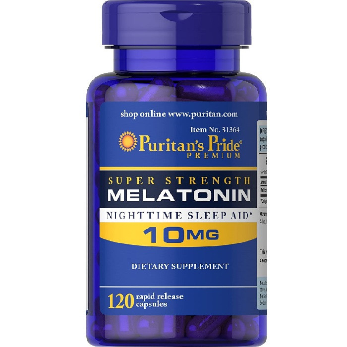Puritans Pride Melatonin 10mg 120 Capsules | USA Made