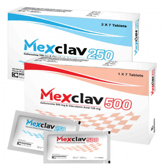 Mexclav 250mg+62.5mg Tablet | 7pcs