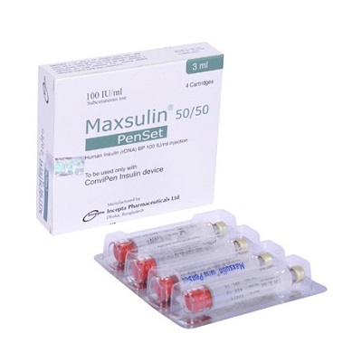 Maxsulin 50/50 penset 100IU/3ml 1Pc