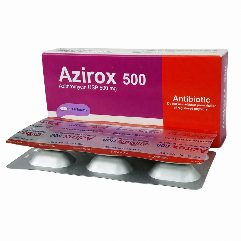 Azirox 500mg Tablet 1 Strip
