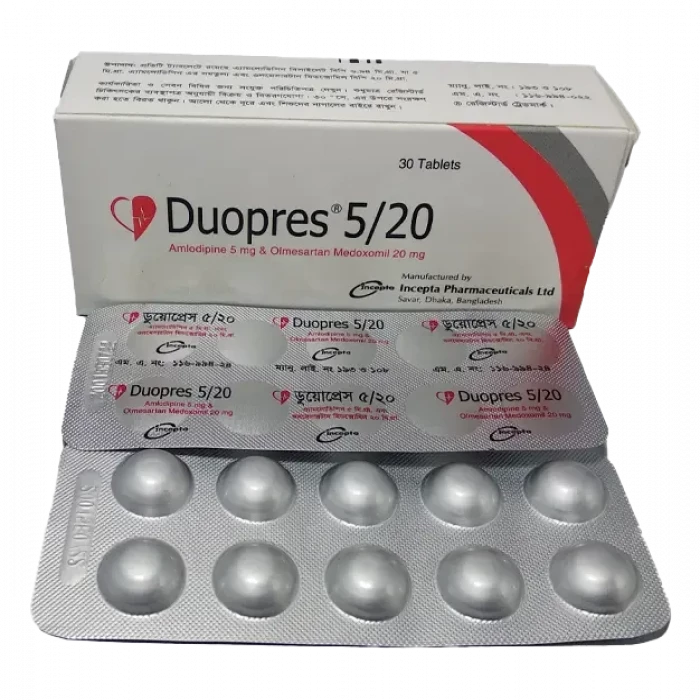 Duopres 5/20mg Tablet (Box)