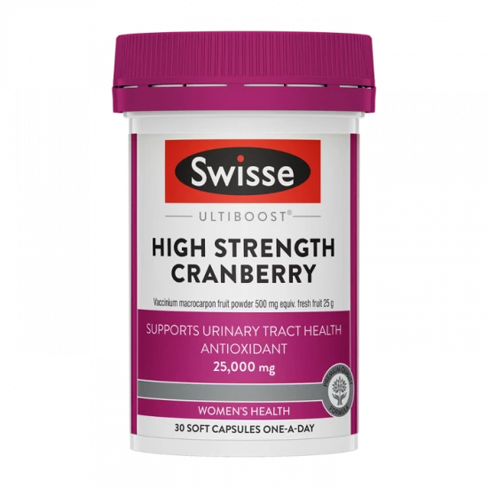 Swisse Ultiboost High Strength Cranberry Women's Supplement | 25000mg  | 30 count