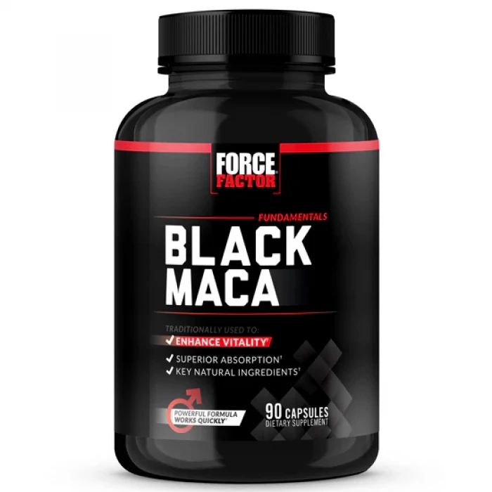 FORCE FACTOR Black Maca Root 1000mg, 90 Capsules, USA