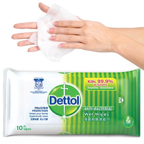Dettol Antibacterial Wet Wipes Single Pack