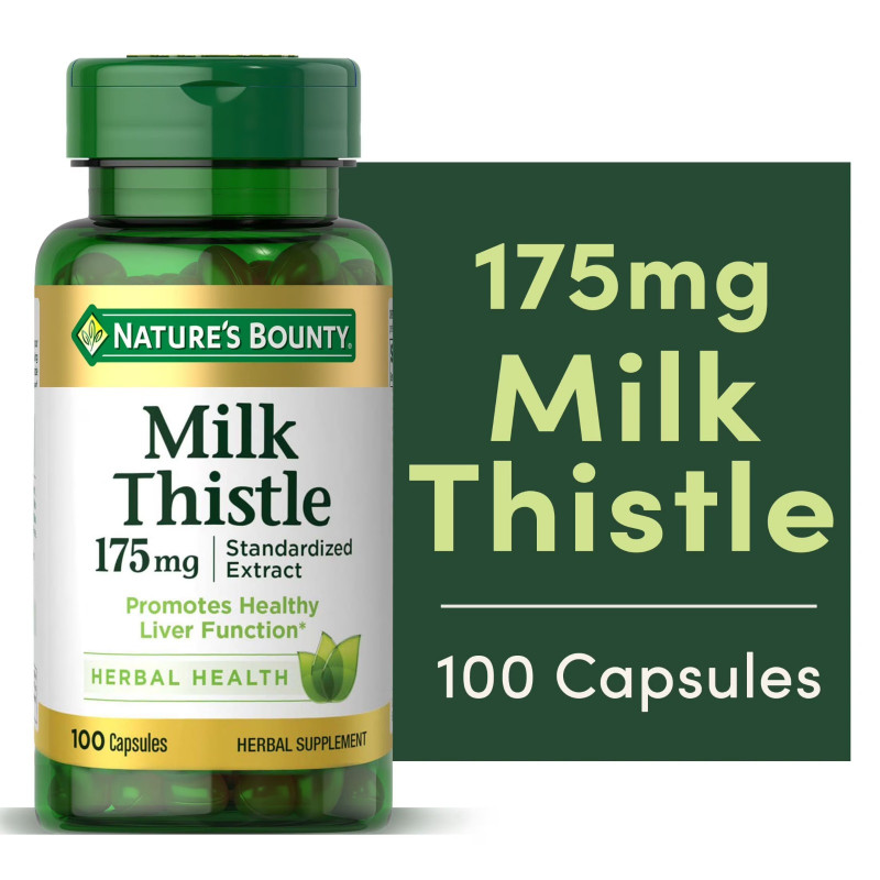 Nature's Bounty Milk Thistlev175mg, 100 Softgels | USA Made
