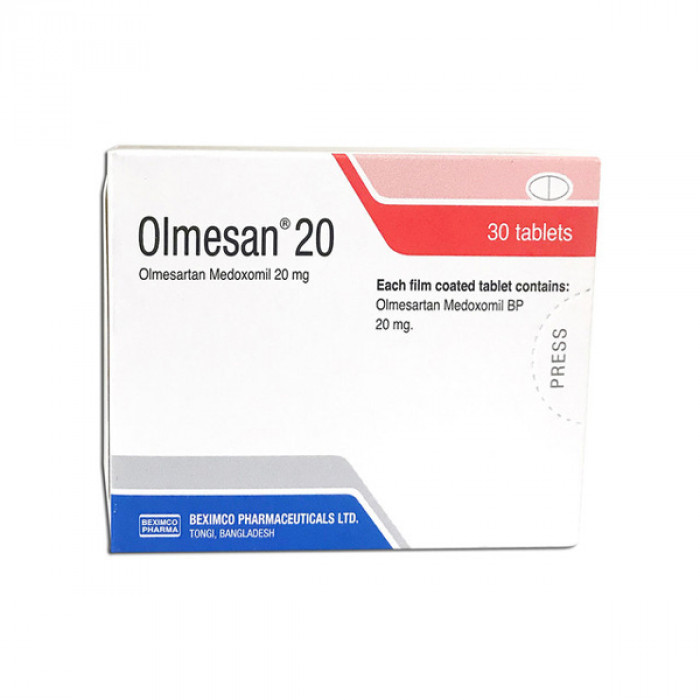 Olmesan 20mg Tablet 1 Strip
