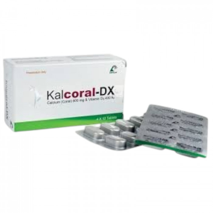 Kalcoral-DX | 600mg+400IU | Tablet