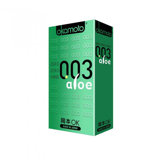 Okamoto 003 Aloe Close Fitting Ultra Thin Condom 10pcs