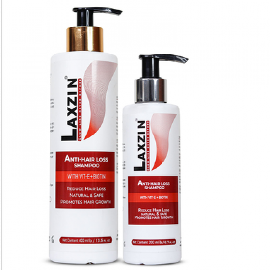 Laxzin | Anti-Hair Loss Shampoo With Vitamin E + Biotin | 200ml