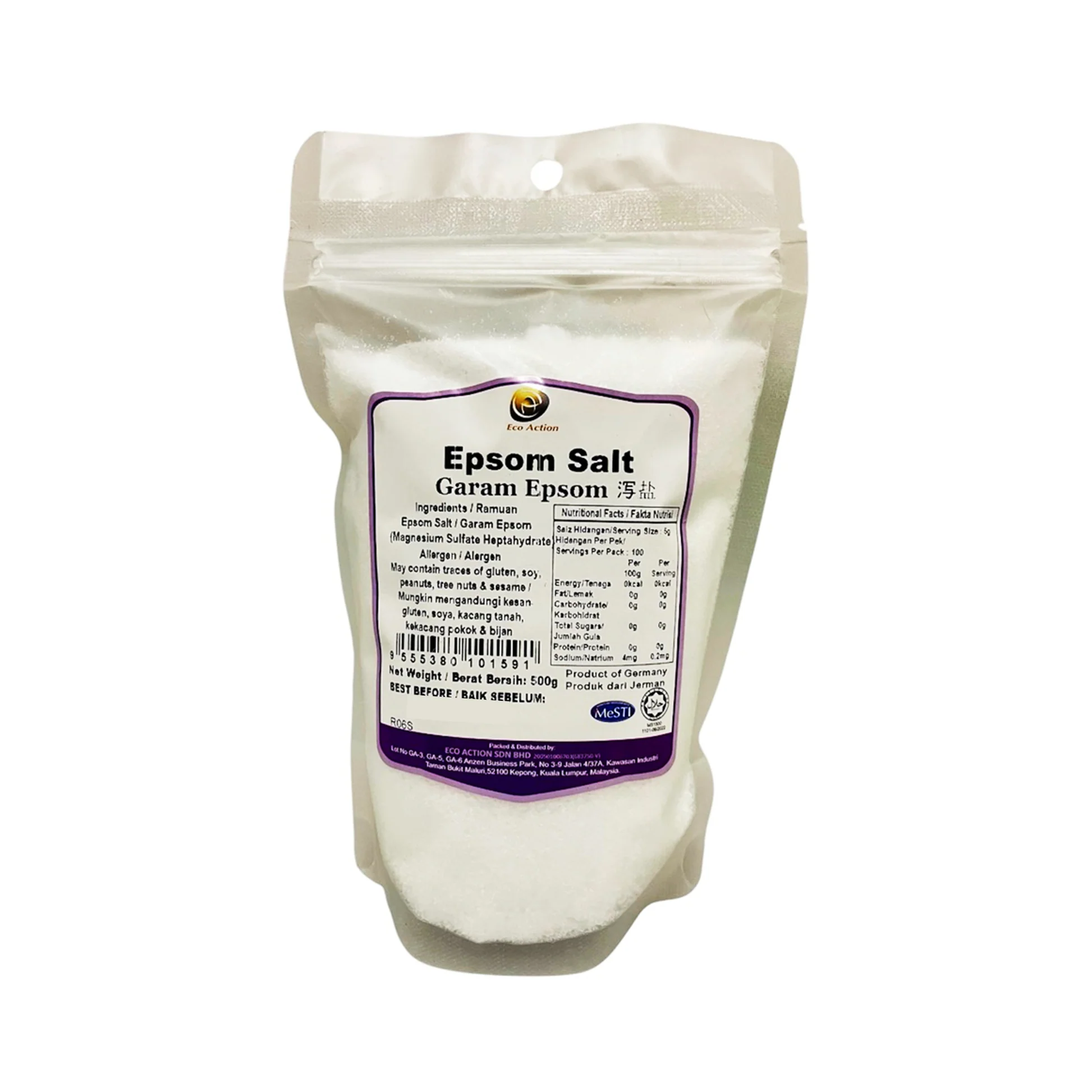 Eco Action Epsom Salt 500g