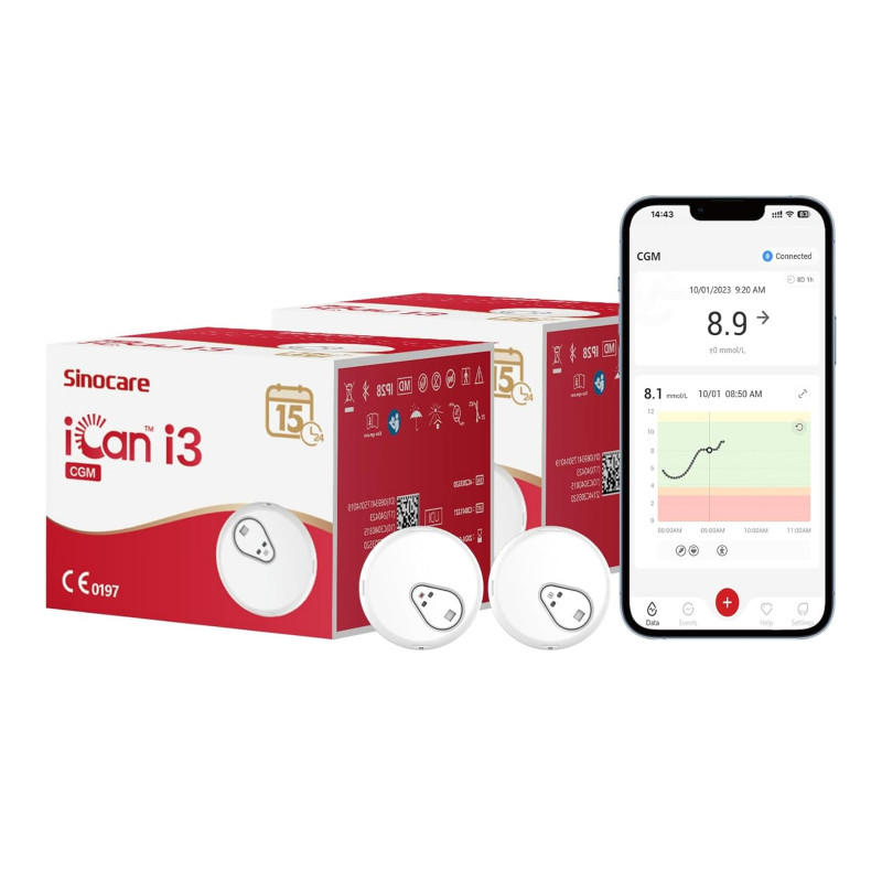 Sinocare iCan i3 Continuous Glucose Monitor (CGM)