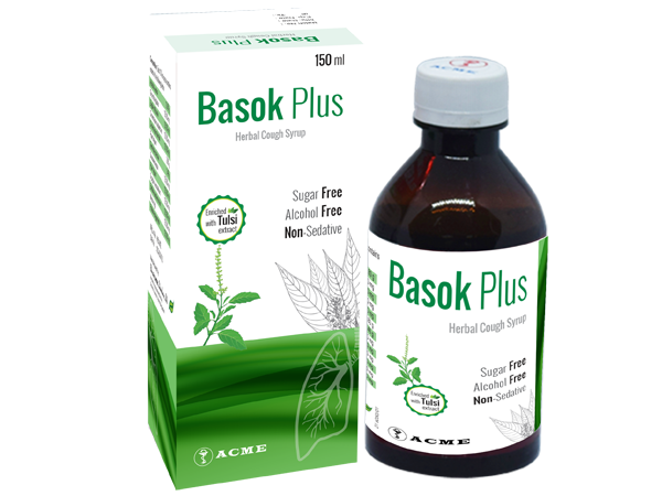 Basok Plus Herbal Cough Syrup 150ml
