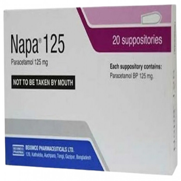 Napa Suppository 125mg 5pcs