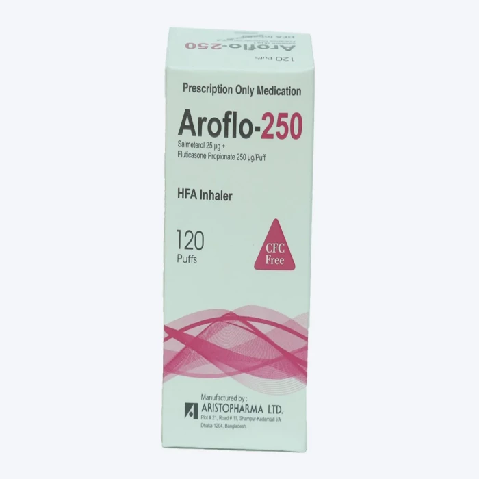 Aroflo 250 HFA Inhaler (120 Puffs) 1Pc