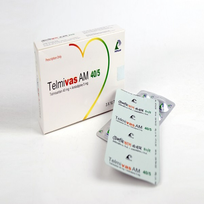 Telmivas AM 40/5mg 10Pcs
