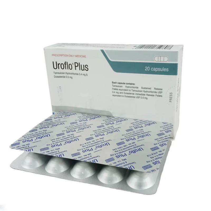 Uroflo Plus 0.4mg+0.5mg Capsule