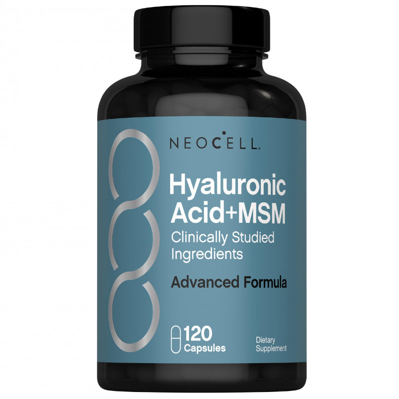 NeoCell Hyaluronic Acid with MSM 1000mg Advanced Formula Supplement 120 Capsules